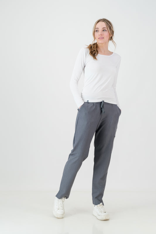 The Ladies Straight Leg Scrub Pants - Graphite