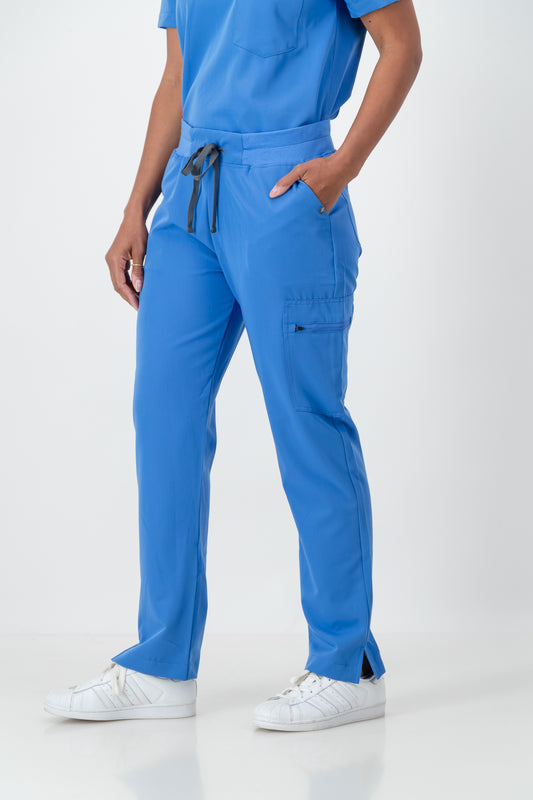 The Ladies Straight Leg Scrub Pants - Cool Marine